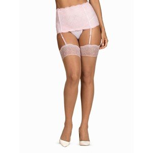 Sexy punčochy Girlly stockings - Obsessive Barva: nude, Velikost: L/XL