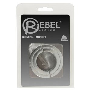 Rebel - těžký ocelový kroužek a natahovač na varlata (273g)