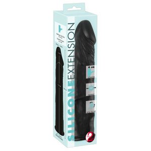 You2Toys Silicone Extension - prodlužovací návlek na penis (černý) - 20 cm