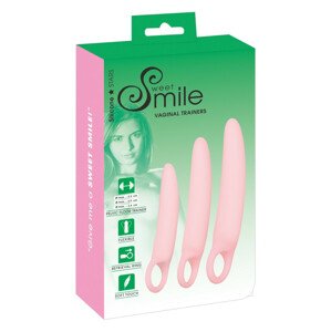 SMILE - Vaginální trenažéry - sada vibrátorů - růžová (3 kusy)