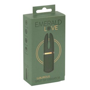 Emerald Love - Dobíjecí, vodotěsný vibrátor na klitoris (zelený)