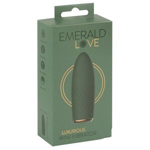 Emerald Love - dobíjecí, vodotěsný mini vibrátor (zelený)