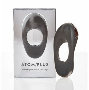 Hot Octopuss Atom plus - nabíjecí kroužek na penis se dvěma motorky (černý)