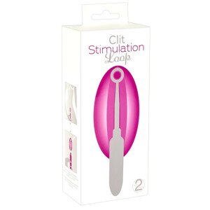 You2Toys Loop - kovový vibrátor na klitoris (stříbrno-růžový)