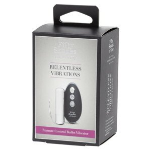 Fifty Shades of Grey Relentless Vibrations - dobíjecí mini vibrátor (stříbrno-černý)