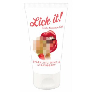 Lick it! - 2in1 jedlý lubrikant - šampaňské-jahoda (50ml)