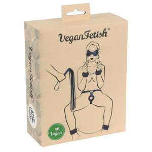 Vegan Fetish - vázací sada (7 kusů) - černá
