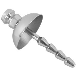 Penisplug - kovový dilatátor močové trubice (stříbrný)