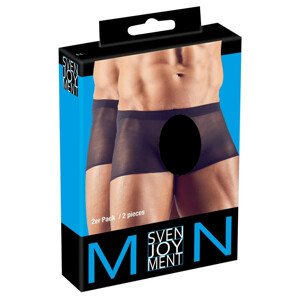 Svenjoyment - průhledné boxerky - černé (2 kusy) S-L