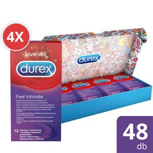 Durex Feel Intimate - balení tenkostěnných kondomů (3 x 12 ks)