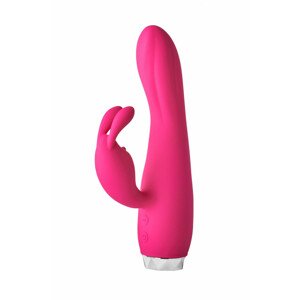 Flirts - bunny vibrator with tickle lever (pink)