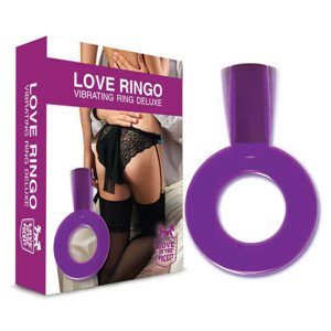 Love in the Pocket Delux - vibrační kroužek na penis (fialový)