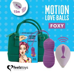 FEELZTOYS Foxy - vibrační vajíčko na baterie, rádio, vodotěsné (fialové)